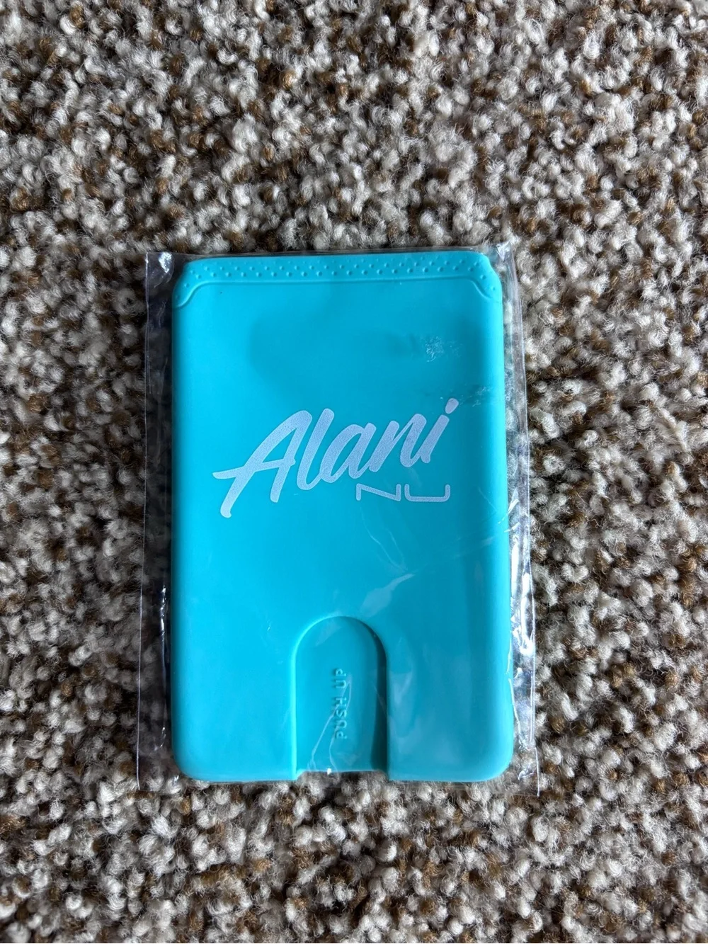Teal Silicone Card Holder - Stick-On Phone Wallet
